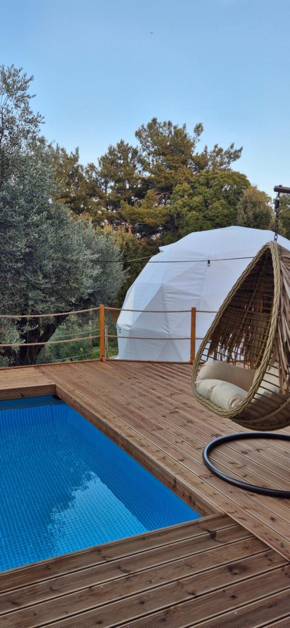Luxury Dome Tents Ikaria Ap'Esso2 Raches  Extérieur photo